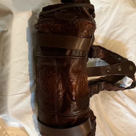 Brown Chloe Python bag - Picture 4 of 9